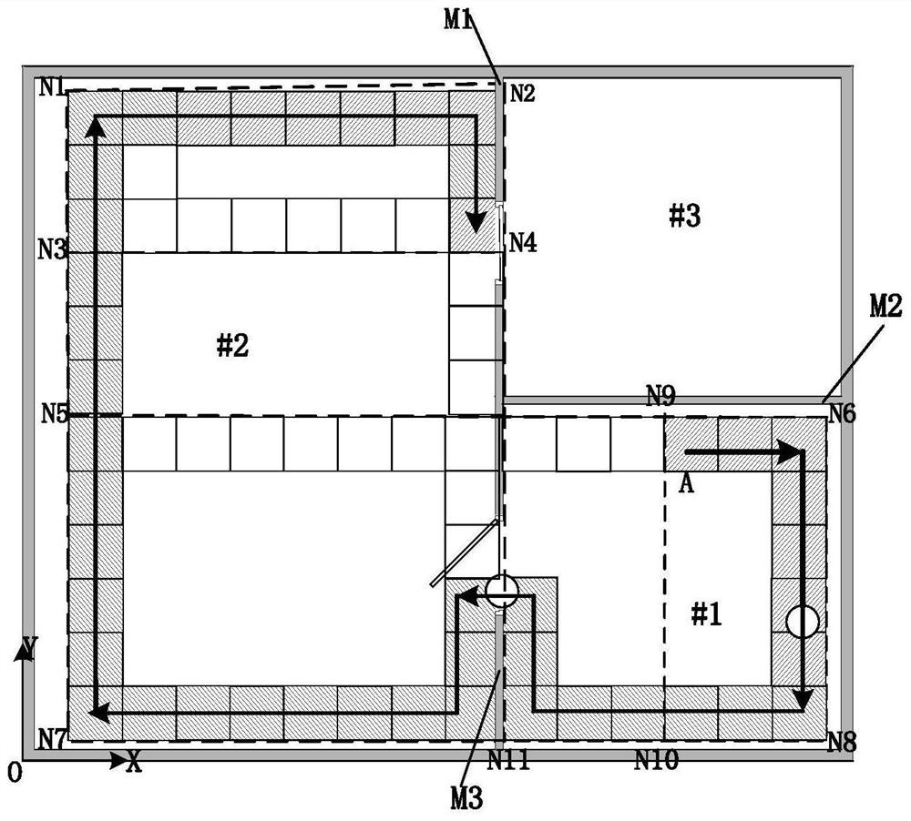 Framing method of passable area, area calculation method, chip and robot