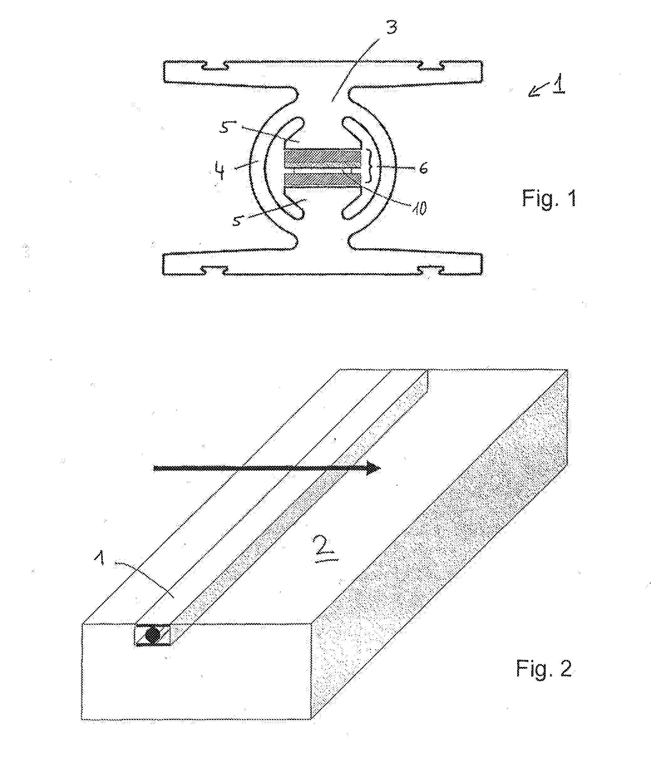 Sensor package for wim sensor and wim sensor