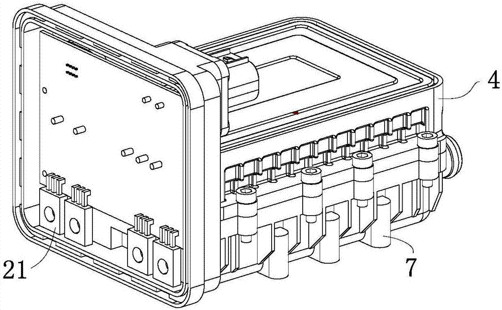 High-voltage PTC liquid heating assembly for heat management of new energy automobiles