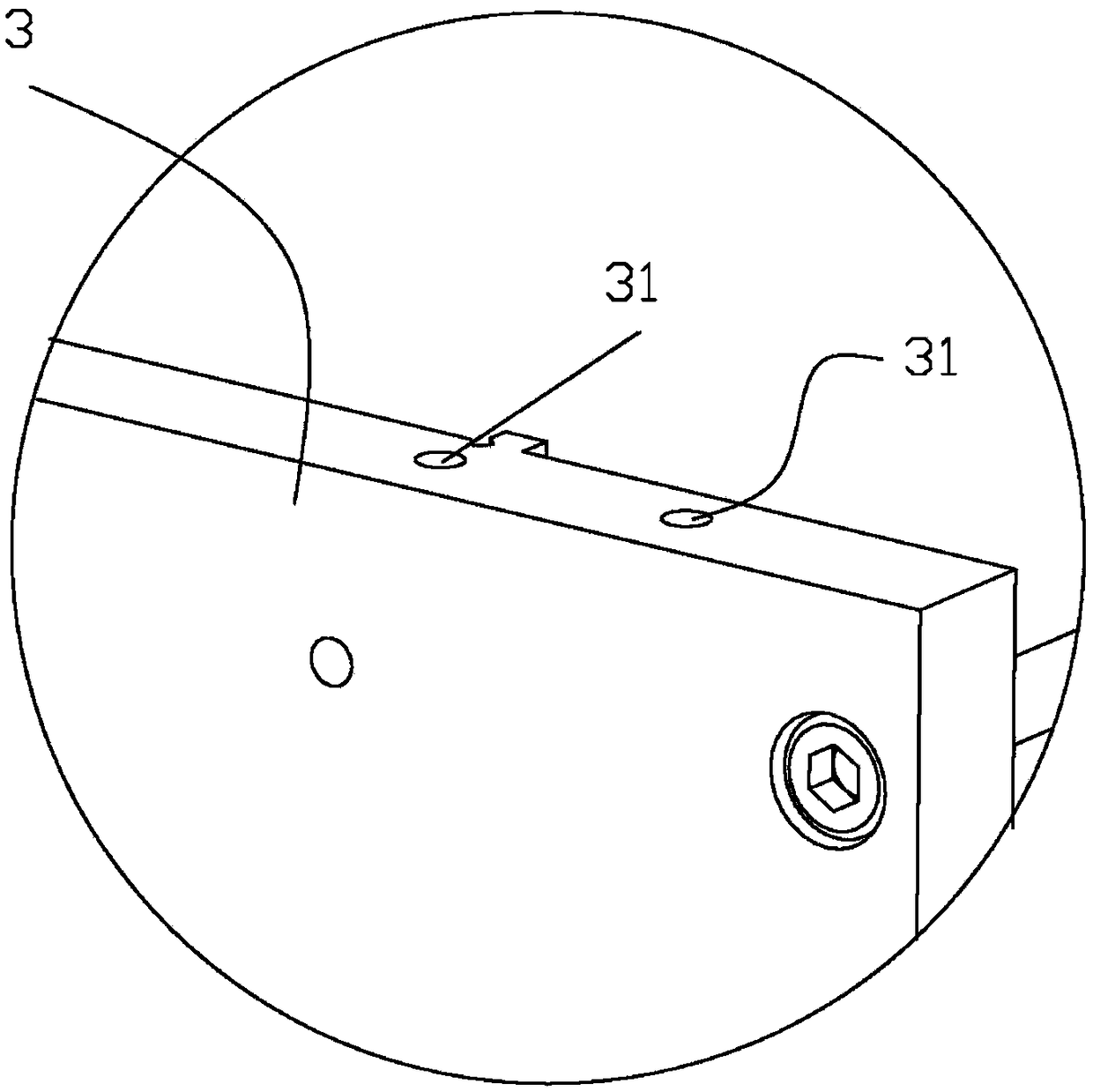 High-precision vertical depth positioning device of numerically-controlled reciprocating wire cutting machine tool