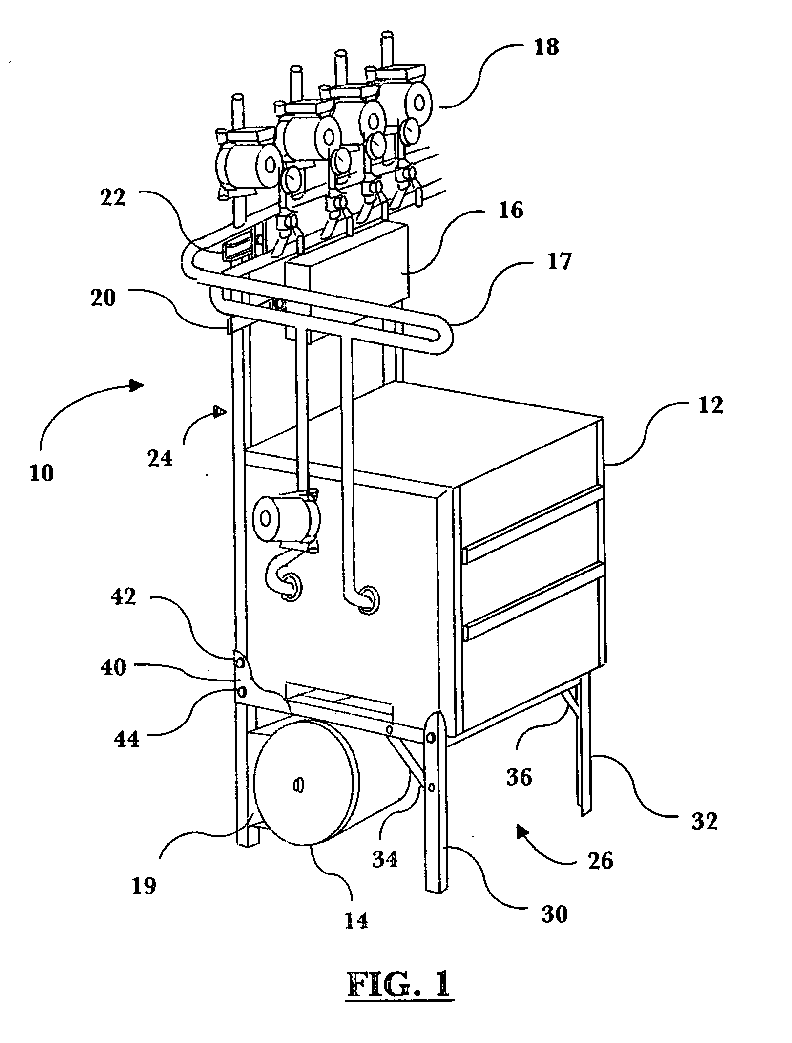 Prefabricated stand for hydronic systems