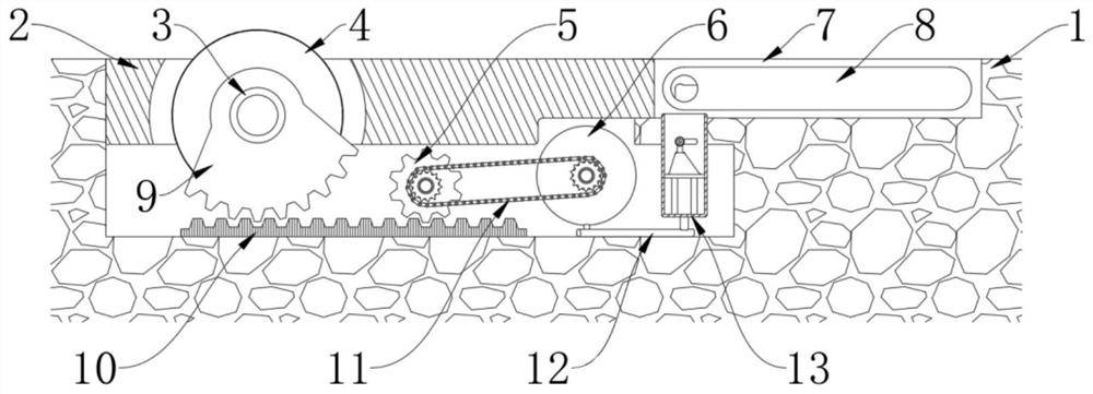 A self-locking ramp anti-slip device