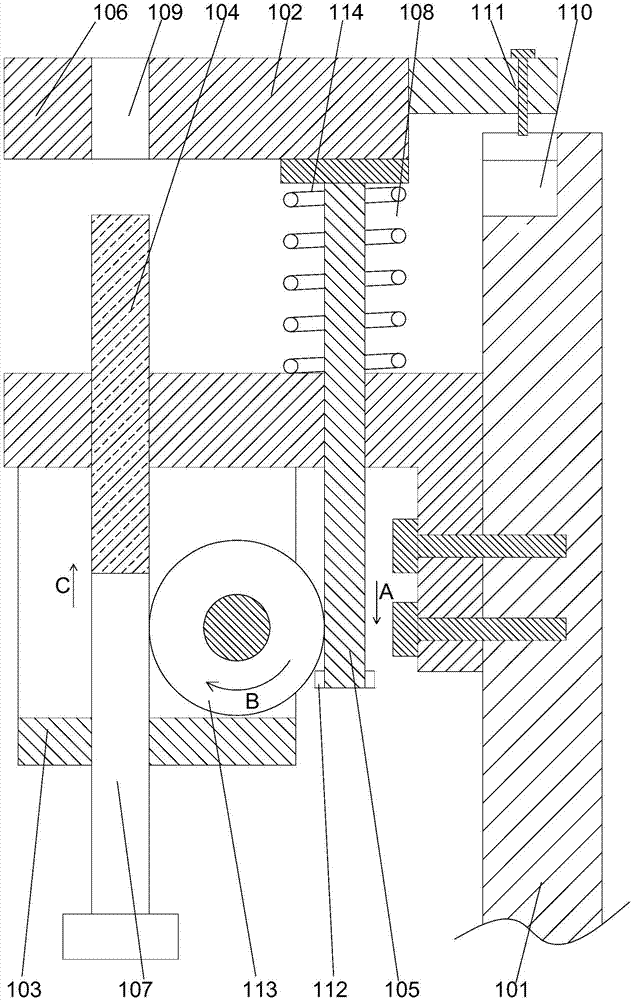 Intelligent monitoring server fixing mechanism