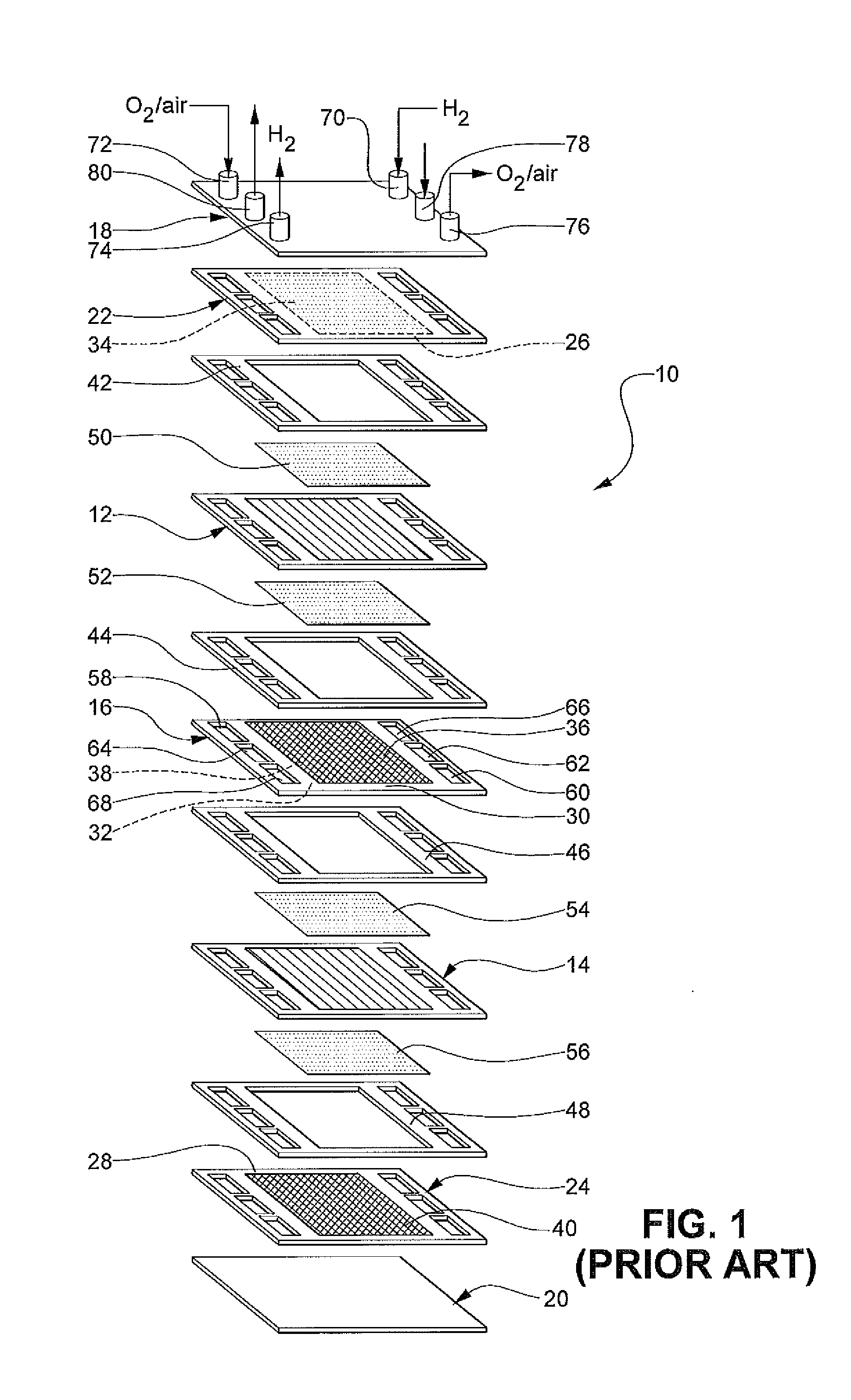 Electroformed bipolar plates for fuel cells