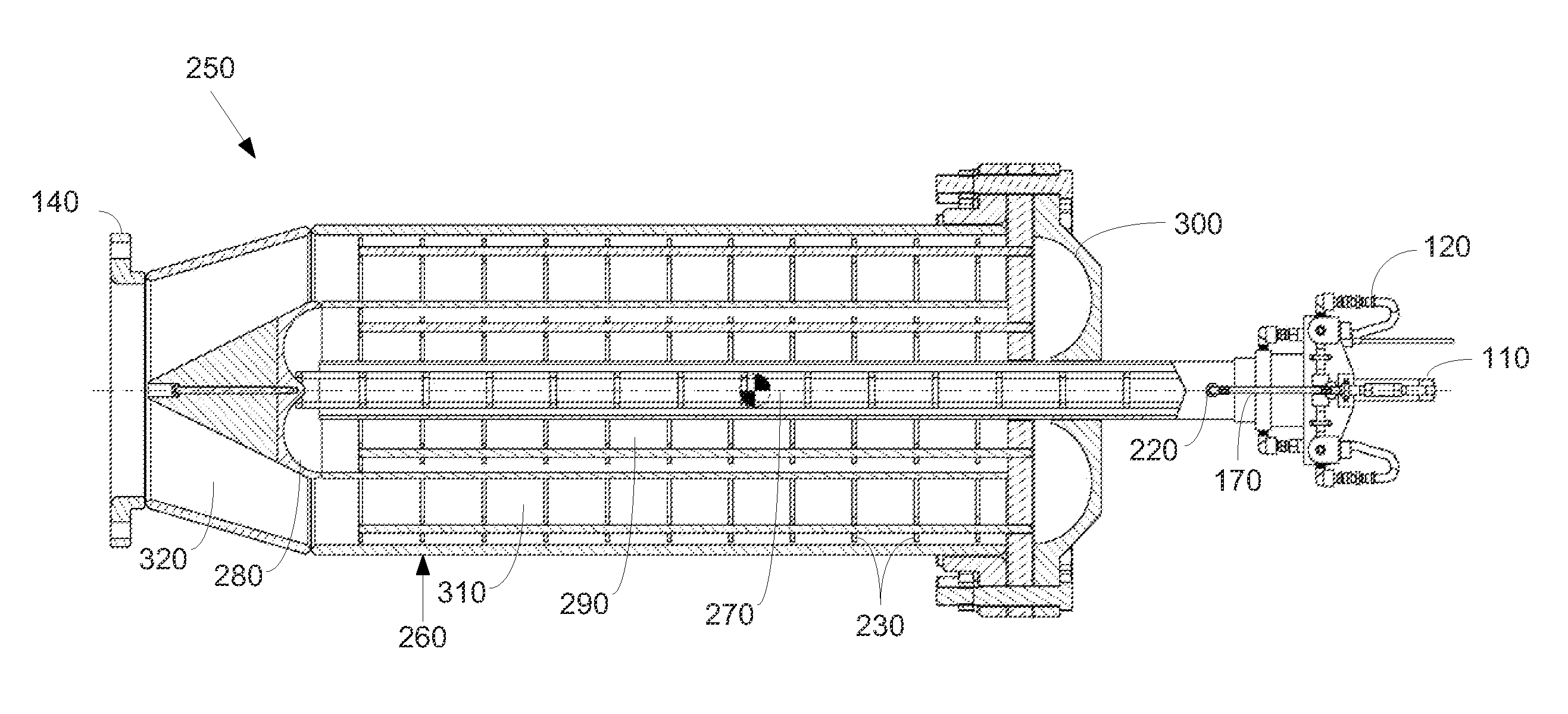 Pulsed Detonation Cleaning Device with Multiple Folded Flow Paths