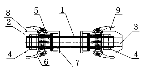 Sealing device for end parts of pipe