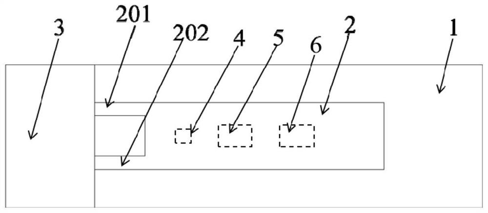 Tunneling type acceleration sensor, accelerometer comprising same and application