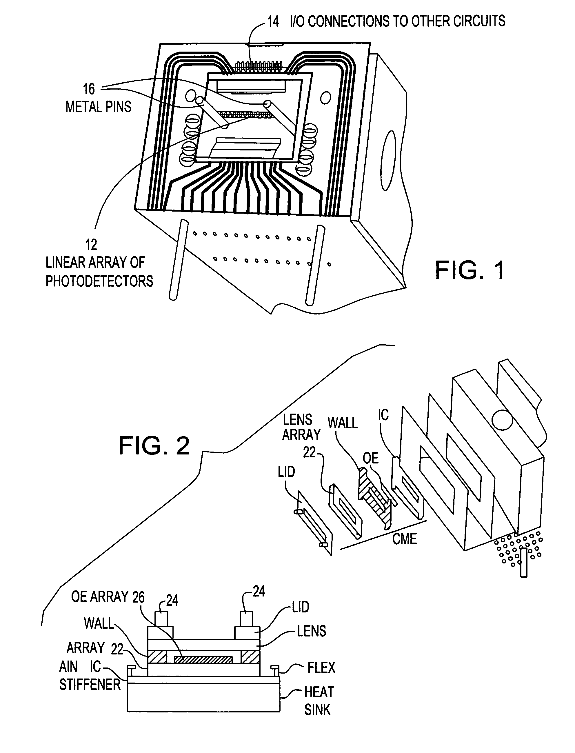 Hybrid optical/electronic structures fabricated by a common molding process
