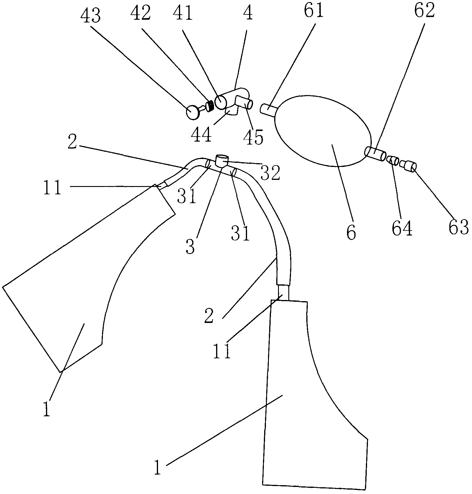 Safety air bag used in helmet