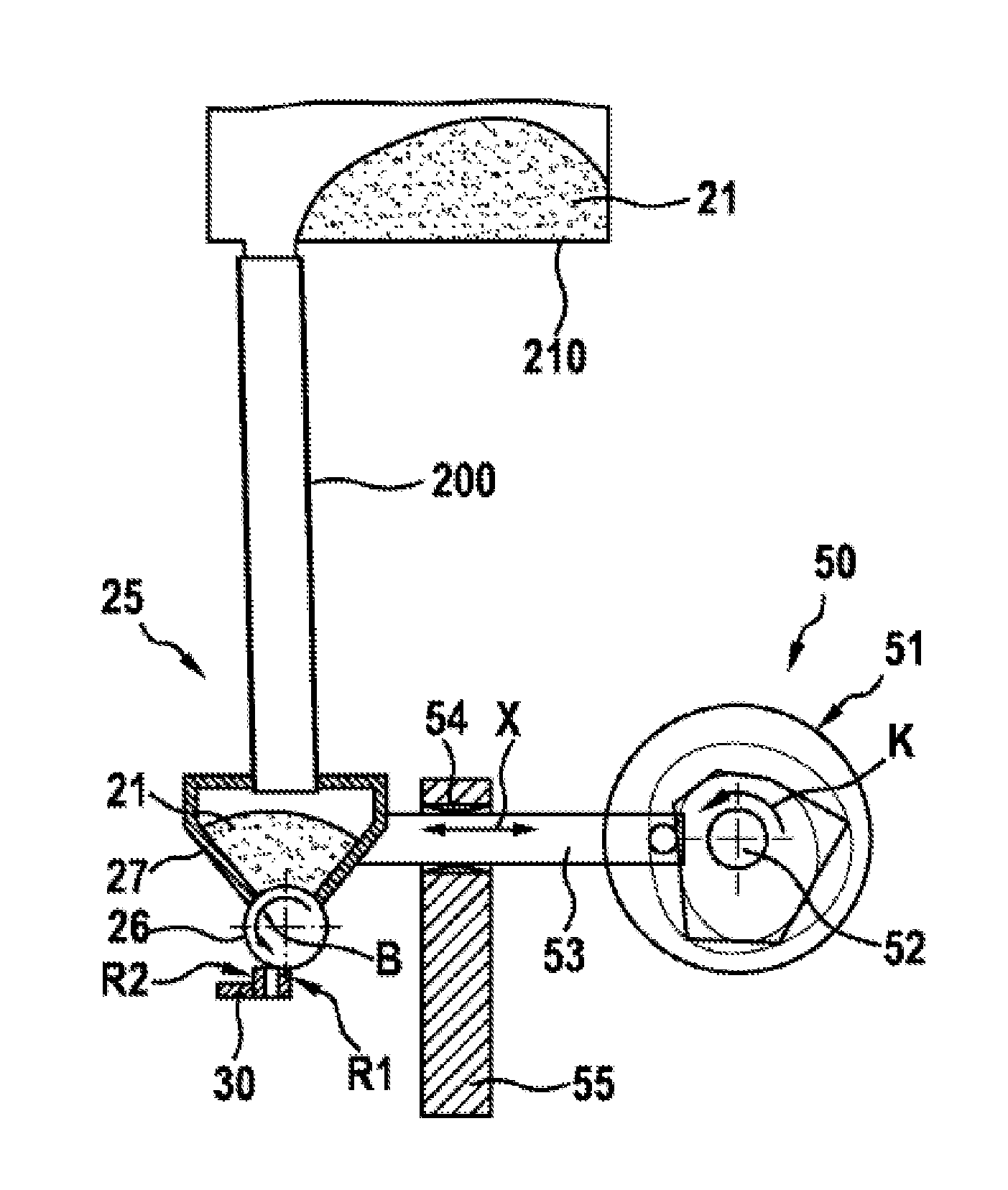 Device for introducing filling material into capsules