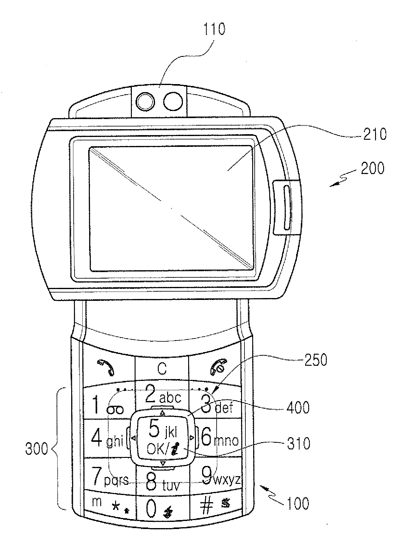 Keypad for mobile phone