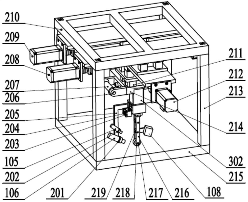 Laser hot pressing lay-up forming device for thermoplastic composite material sheet