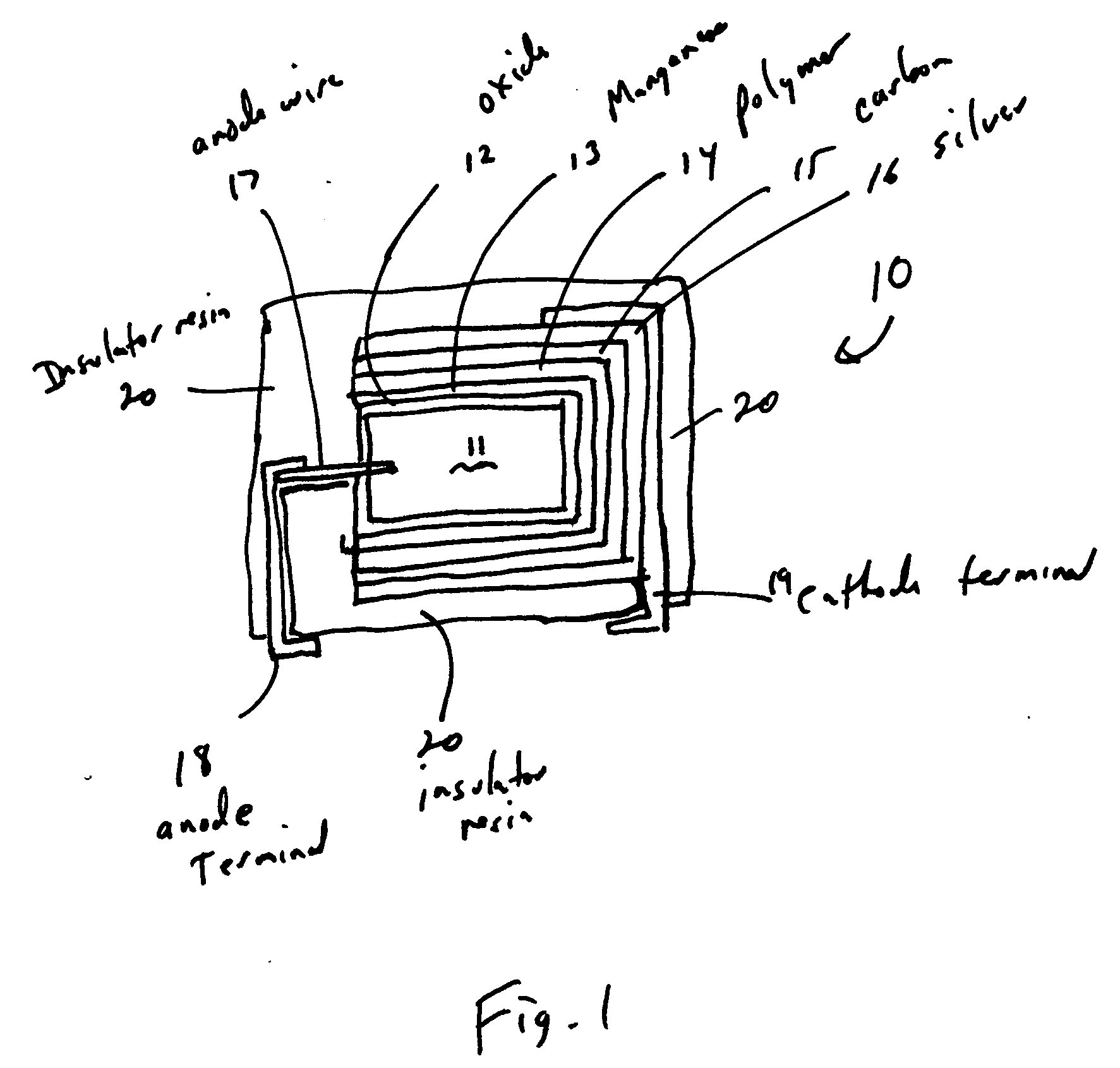 Spray coating of cathode onto solid electrolyte capacitors