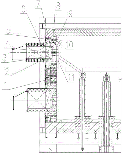 Method for online repair of regenerative burner nozzle of heating furnace