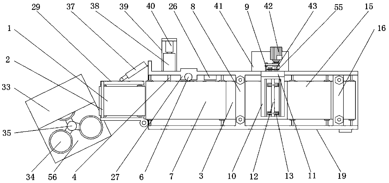 Casting-pressing process production line for road-sweeping brush plate with plastic inner ring