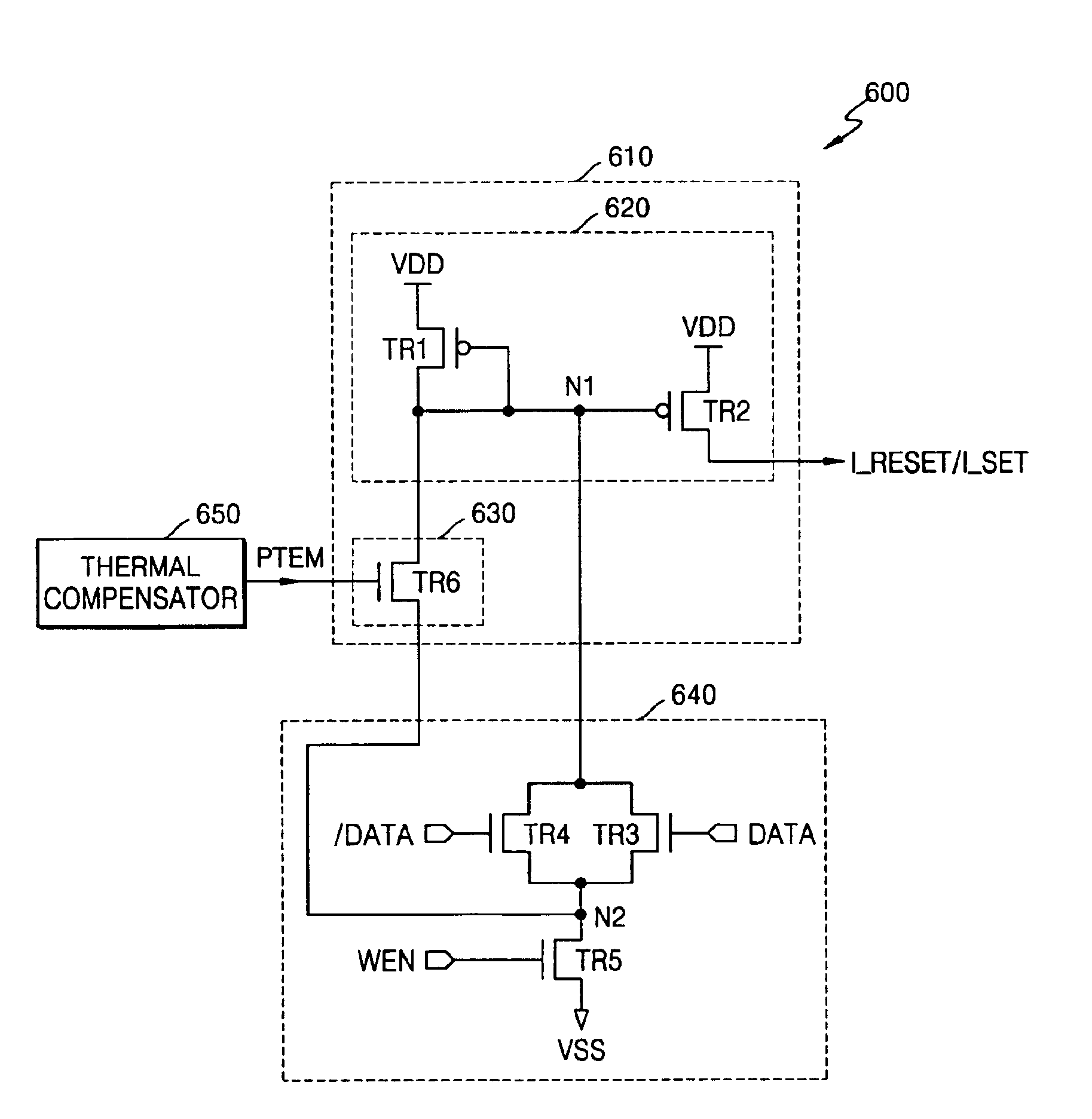 Programming method of controlling the amount of write current applied to phase change memory device and write driver circuit therefor