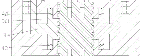 Mould manufacturing device with screw thread protection function