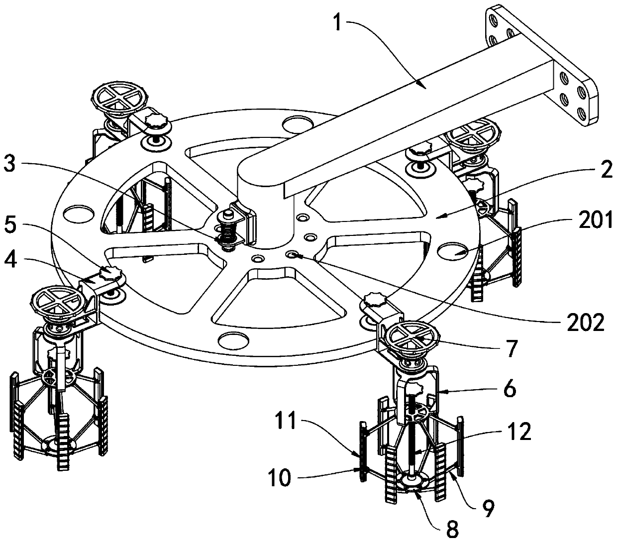 Surface rust-proof treatment device for motor casing machining