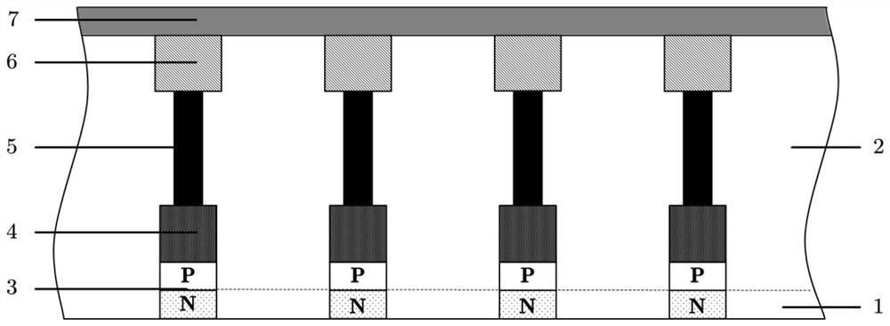 Chalcogenide-based surge protection array and preparation method thereof