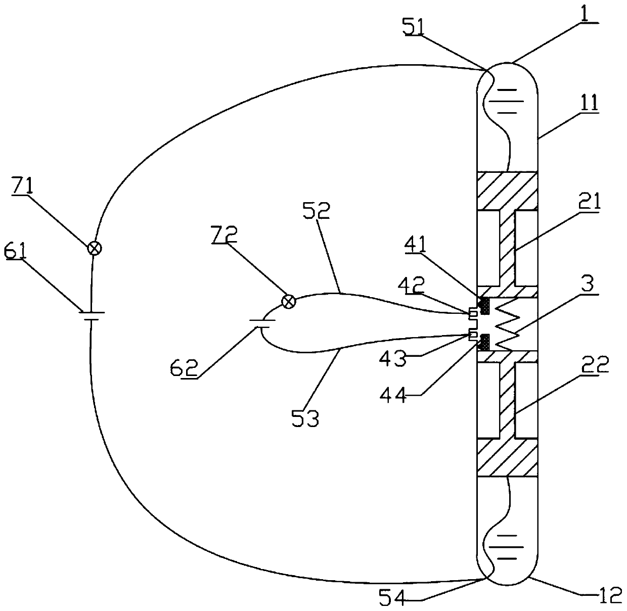 Temperature difference value feedback sensor