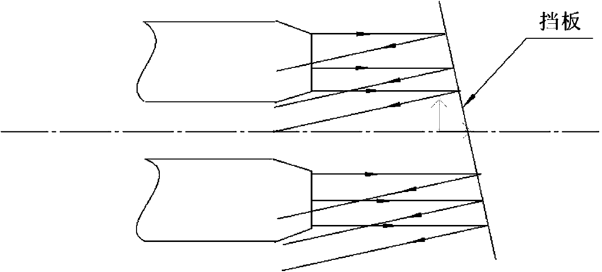 Jet-flow reflection temperature field testing method