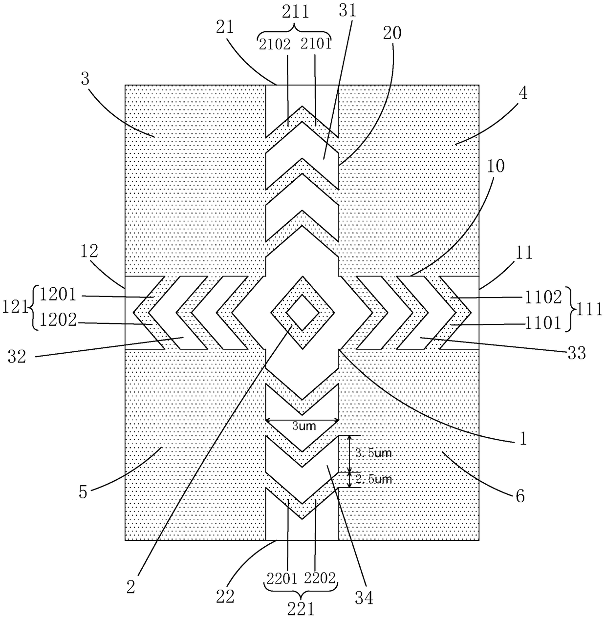 Pixel electrode structure