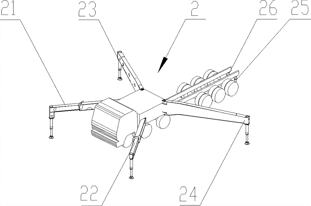 Supporting system and engineering machine with same