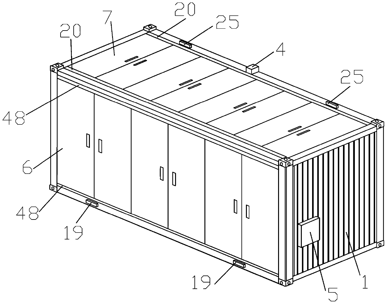 Container type photovoltaic power generation system