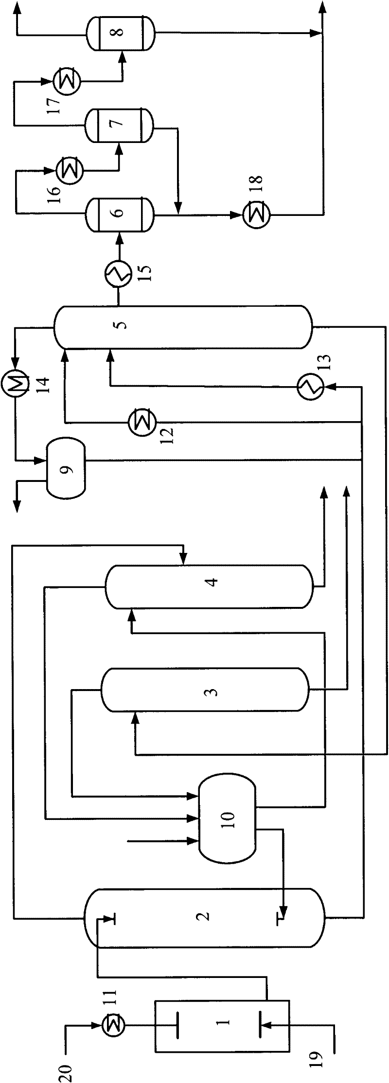 Treatment method for coal gasification wastewater containing phenol and ammonia