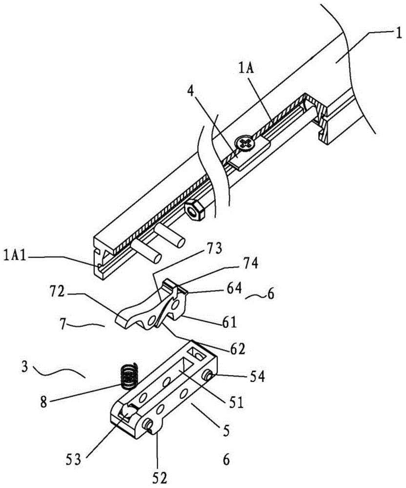 A buffer device for sliding door of shower room