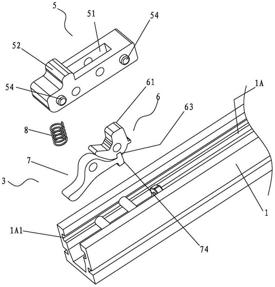 A buffer device for sliding door of shower room