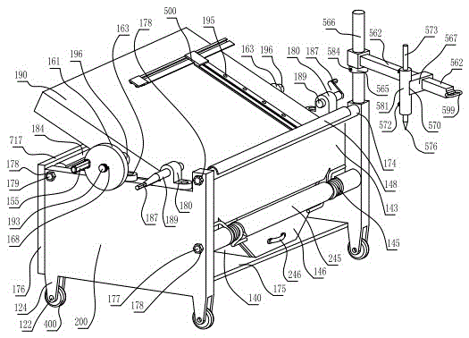 Nickel-alloy glass inspection device with plate wheel bedplate, threaded lockpins and V-shaped clamping plates