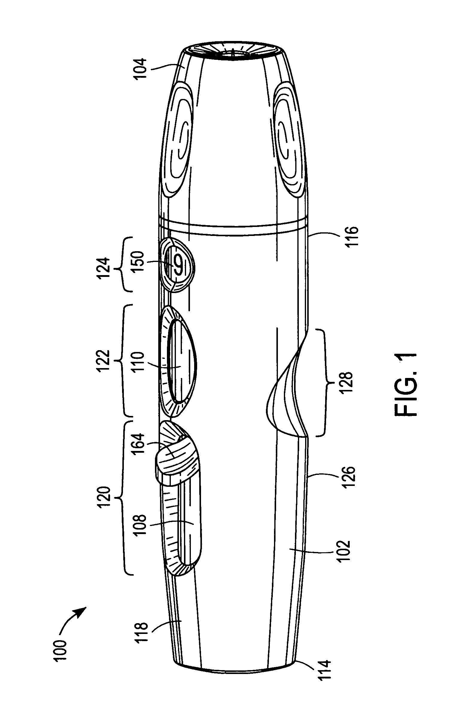 Compact lancing device