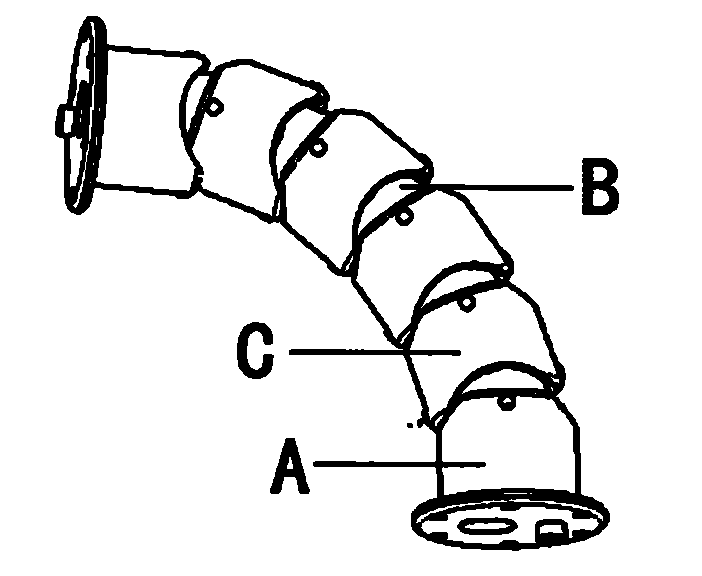 Automatic direction regulating device of rotation-free joint of horizontal axis tidal current energy generating system