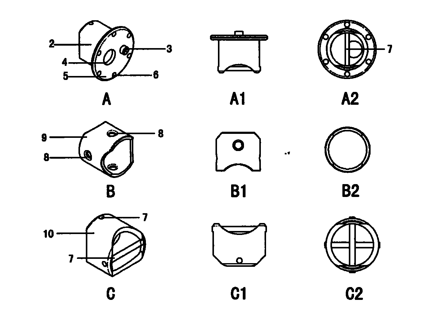 Automatic direction regulating device of rotation-free joint of horizontal axis tidal current energy generating system