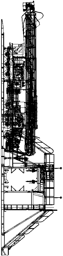 Self-walking shale gas drilling machine