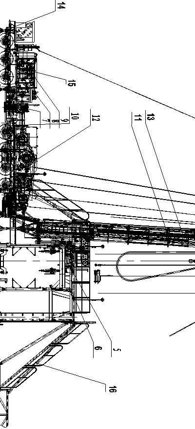 Self-walking shale gas drilling machine