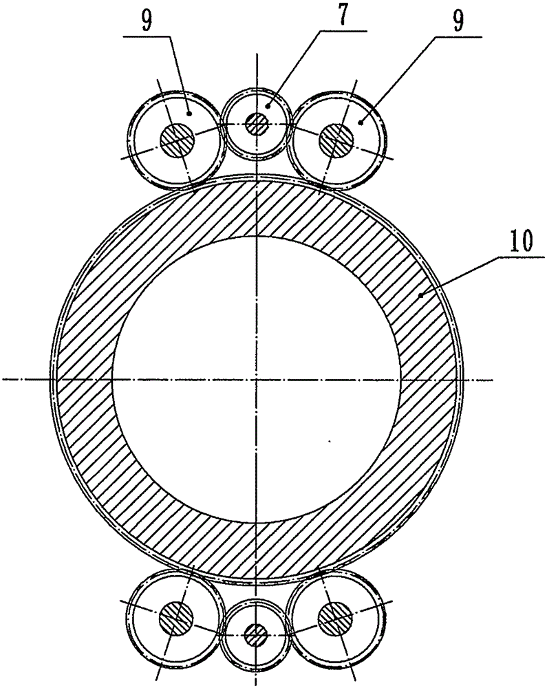 NBD planet external meshing four-shunt pile driver speed reducer with oil temperature alarm function