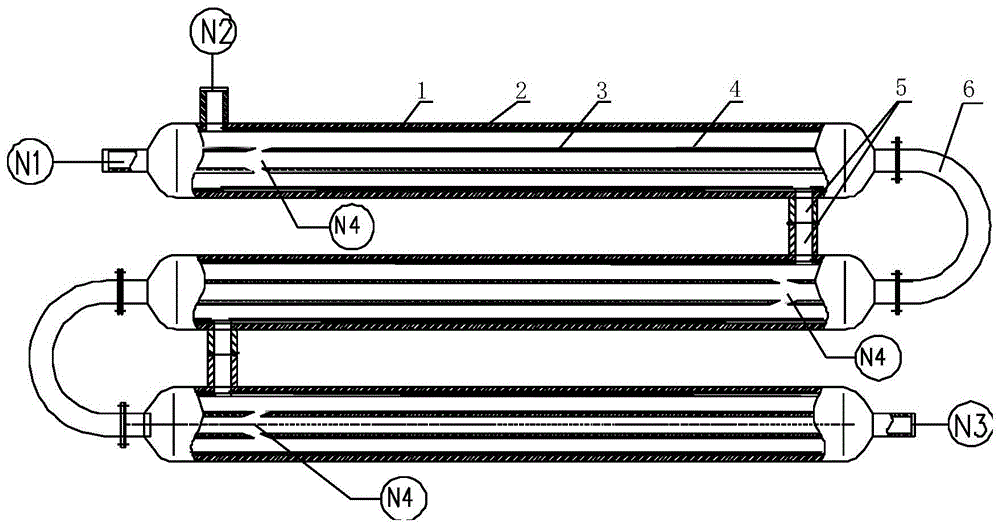 Corrosion inhibition type supercritical water oxidation reactant mixing and pre-oxidizing device