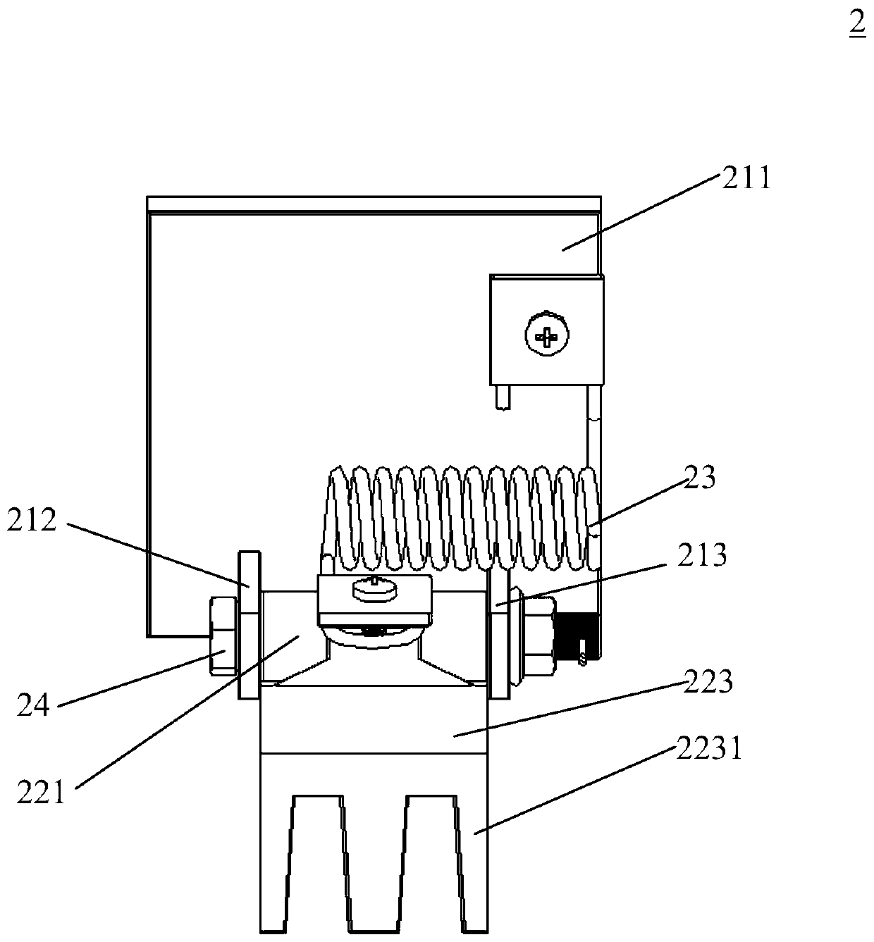 Flexible threshing cylinder and thresher provided with same