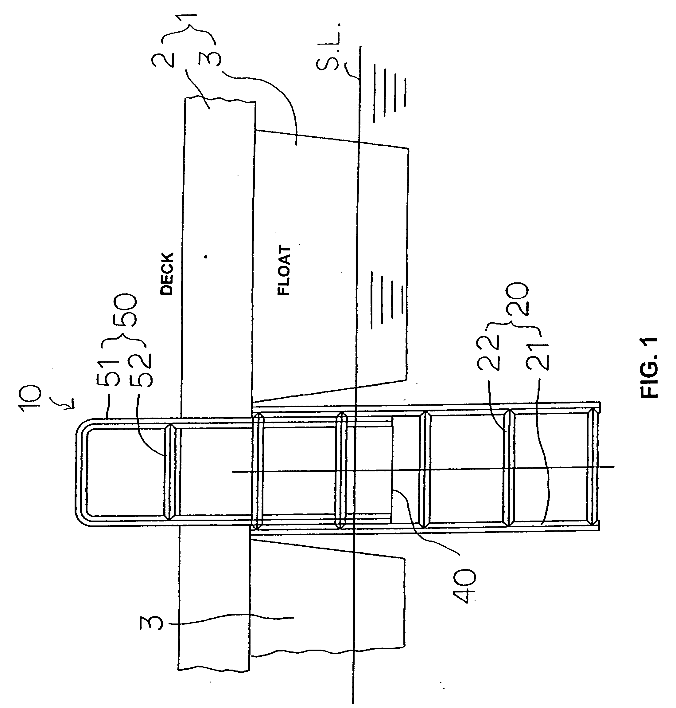 Marine safety ladder