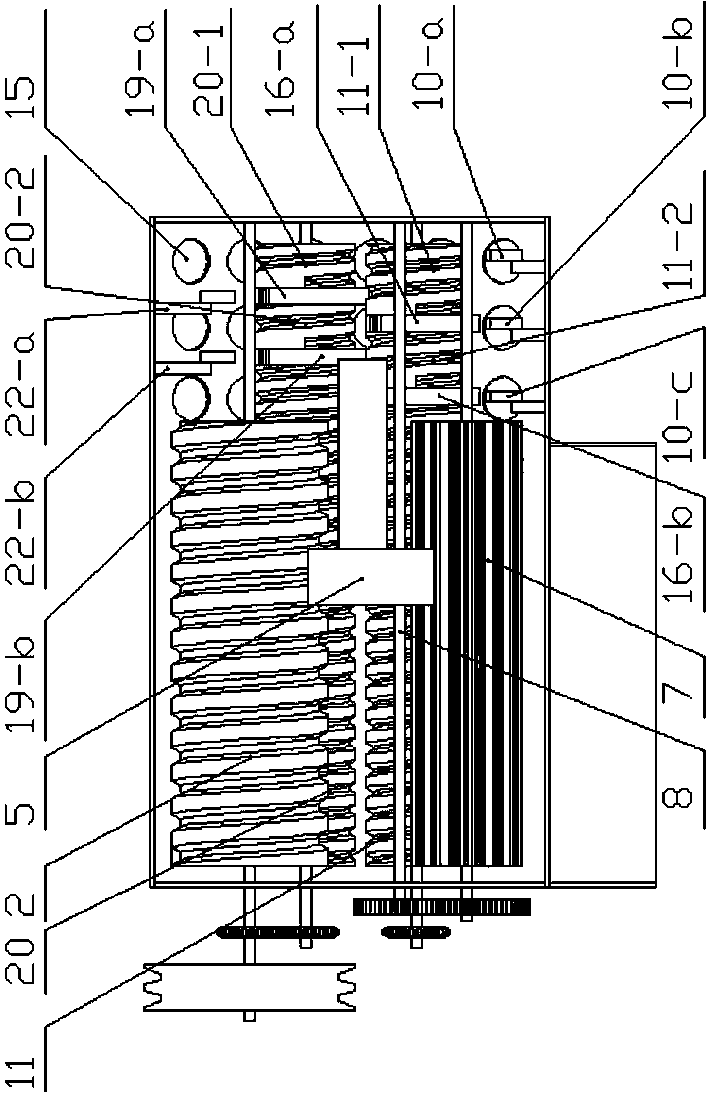 Corn threshing and cob breaking machine