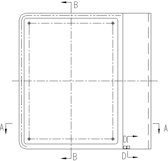 Corner protection publicity display board for railway vehicles