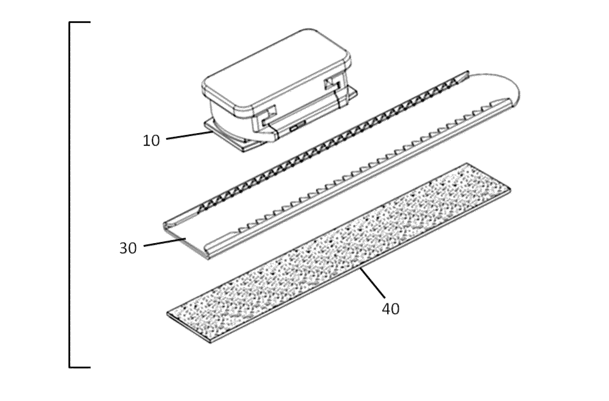 Adjustable position blocking device for sliding closures