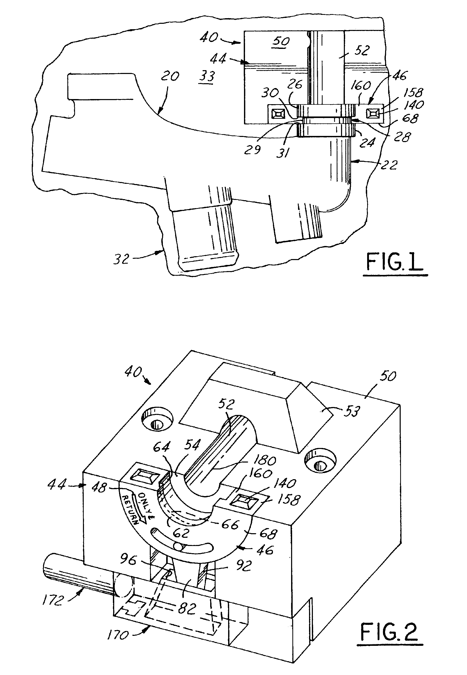 Method and apparatus for eliminating a parting line witness mark from a molded part