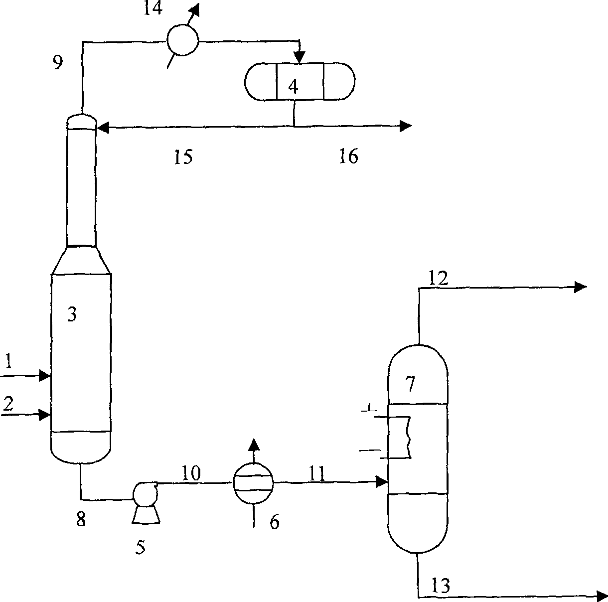 Diesel oil hydrogenation refining fractionation method and device thereof