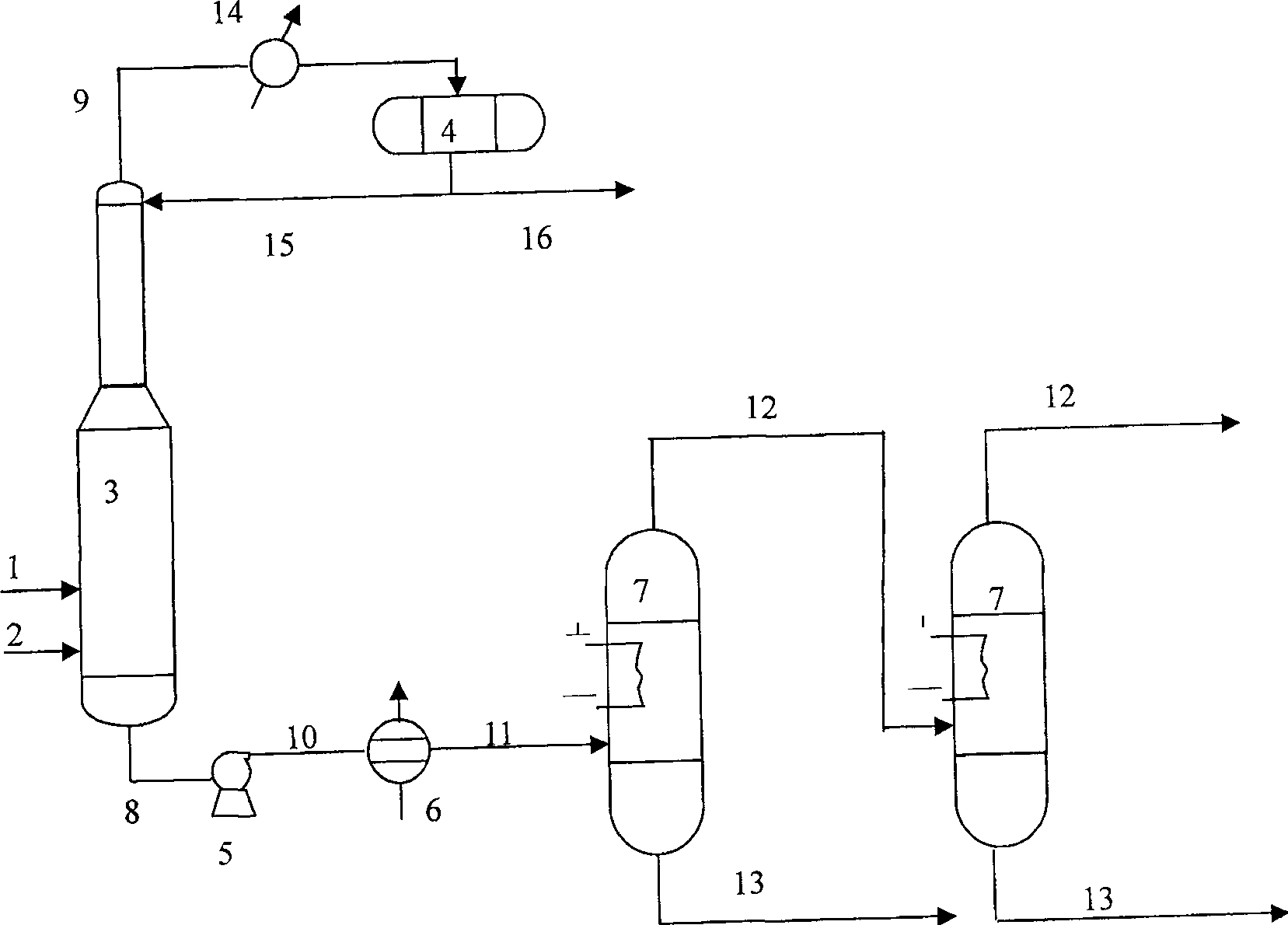 Diesel oil hydrogenation refining fractionation method and device thereof