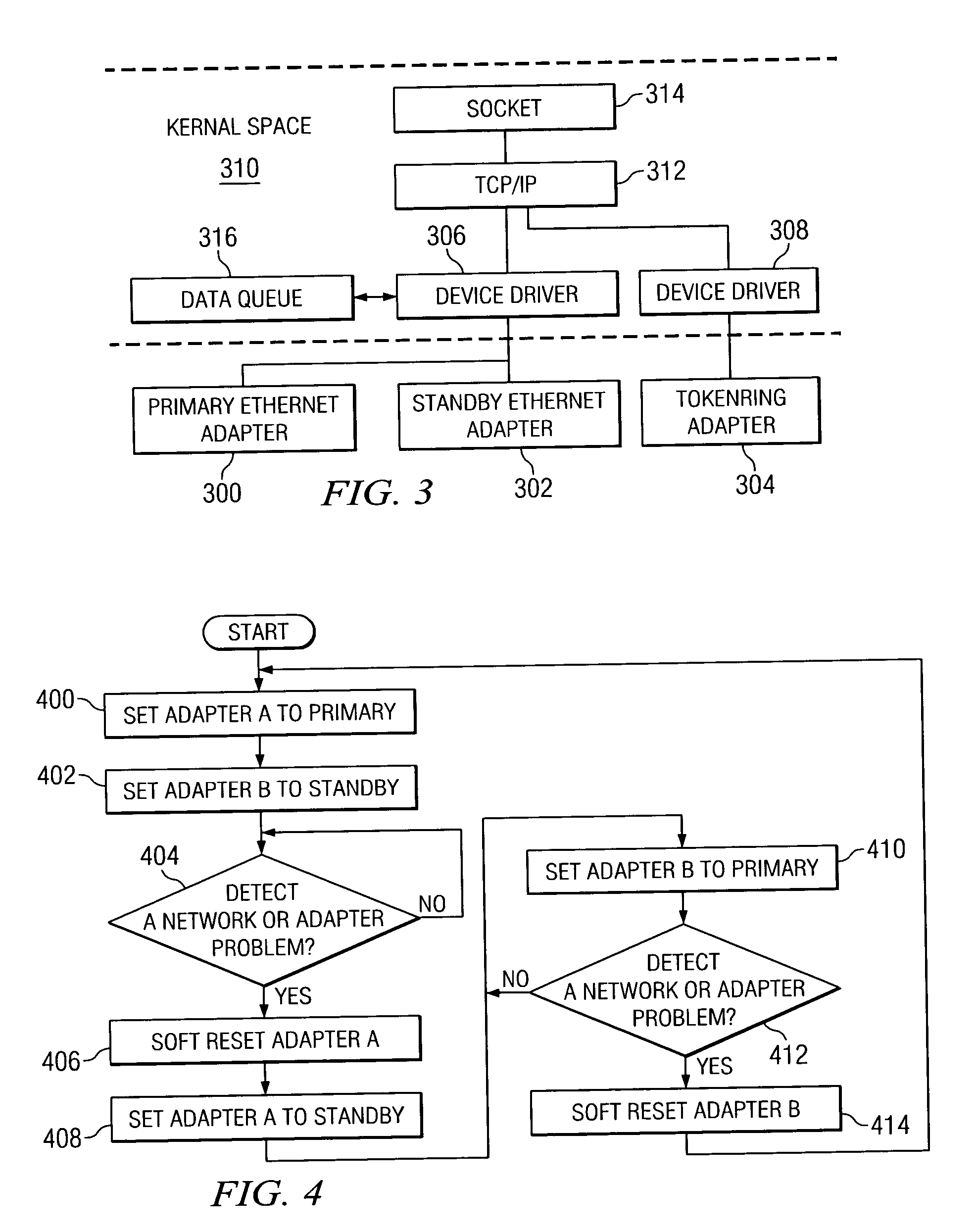 Method and apparatus for managing adapters in a data processing system