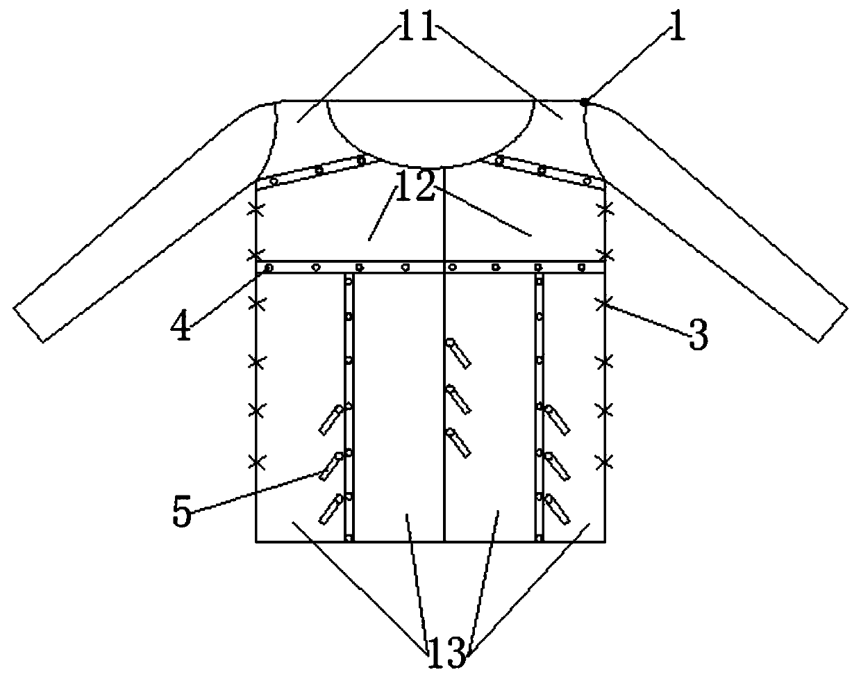 Novel medical patient garment