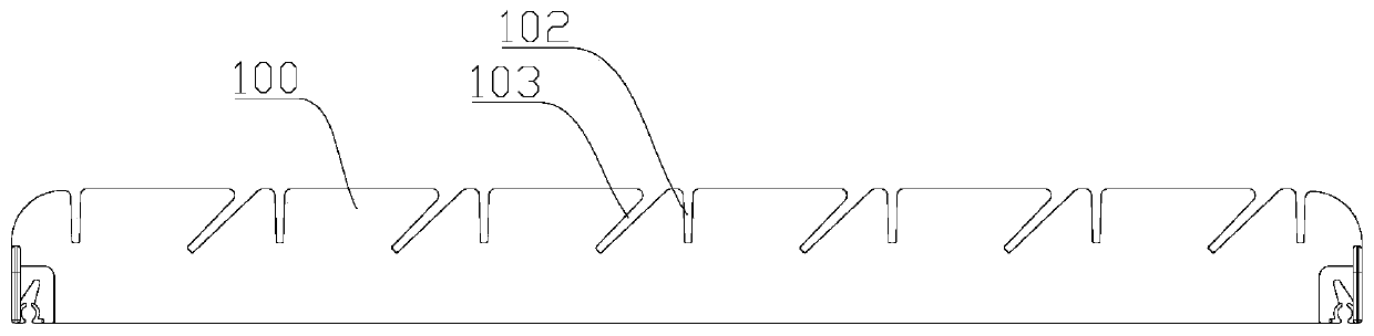 Goods bearing partition plate assembly and goods shelf